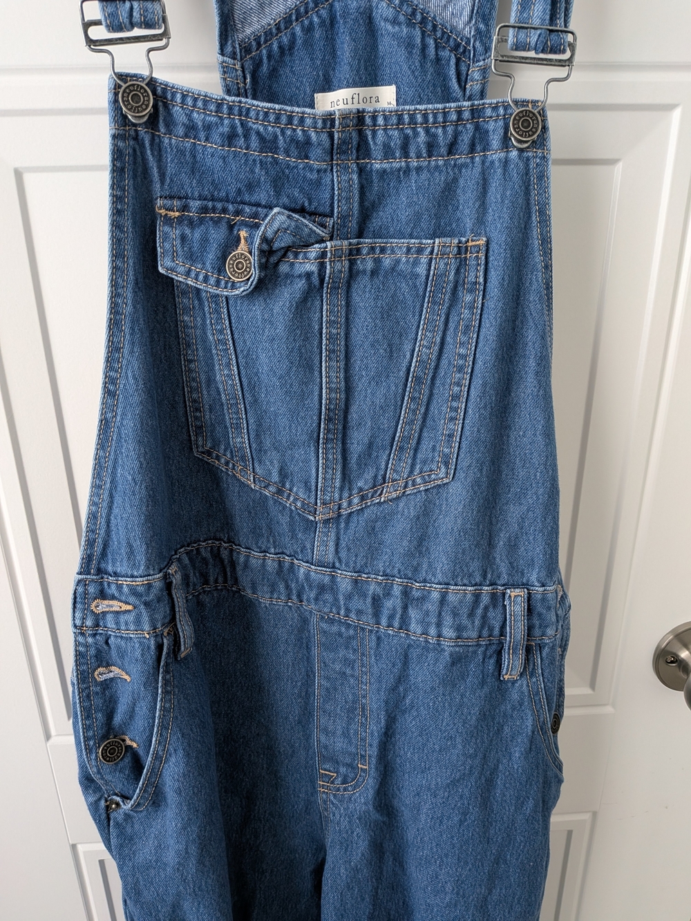 Classic Blue Denim Overalls Neuflora - Picture 4 of 4